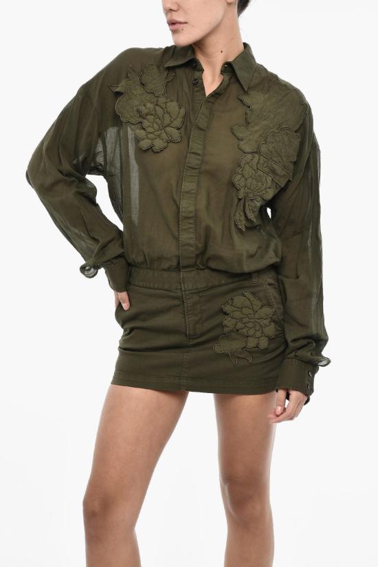  디스퀘어드2 숏 원피스 S72CV0515 DTN003 961 Military Green - DSQUARED2