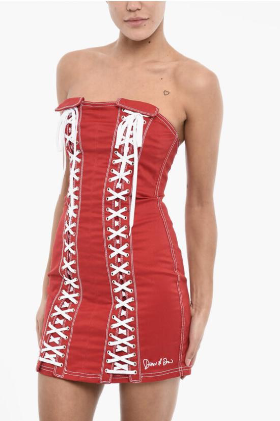  디스퀘어드2 숏 원피스 S72CV0475 S39021 309 Red - DSQUARED2