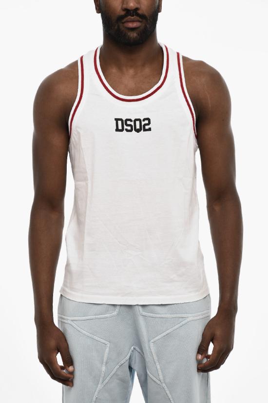  디스퀘어드2 민소매 티셔츠 S71NL0086 S23009 100 White