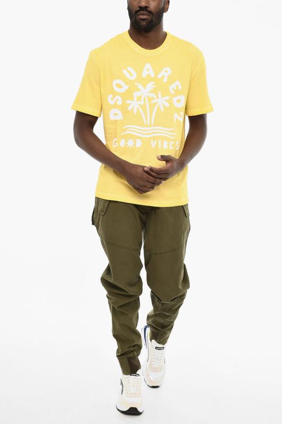  디스퀘어드2 반팔 티셔츠 S71GD1386 S22507 173 Yellow - DSQUARED2
