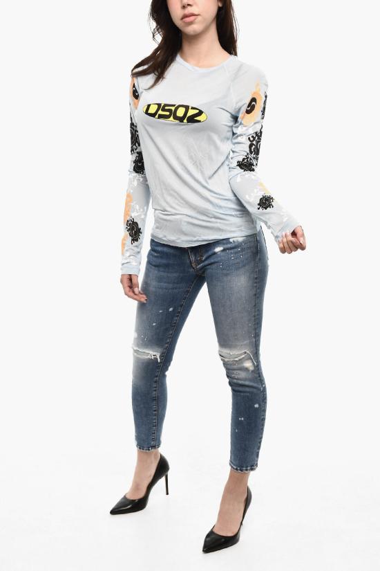  디스퀘어드2 반팔 티셔츠 S72GD0451 S24492 473 Light blue - DSQUARED2