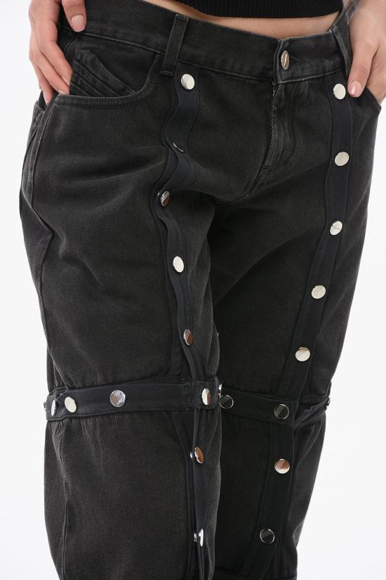  디 아티코 데님 팬츠 241WCP144D068 100 Black - THE ATTICO