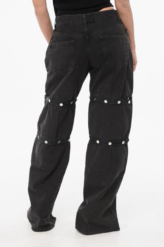  디 아티코 데님 팬츠 241WCP144D068 100 Black - THE ATTICO