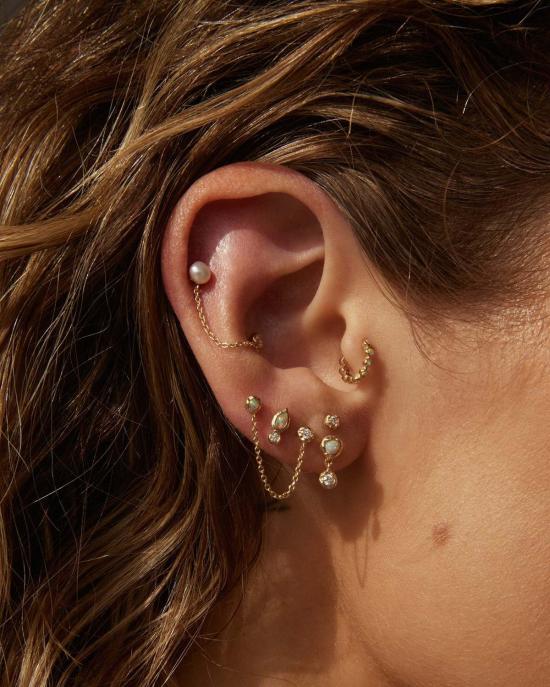  파멜라 러브 이어링 몰튼 드롭 스터드 - PAMELA LOVE