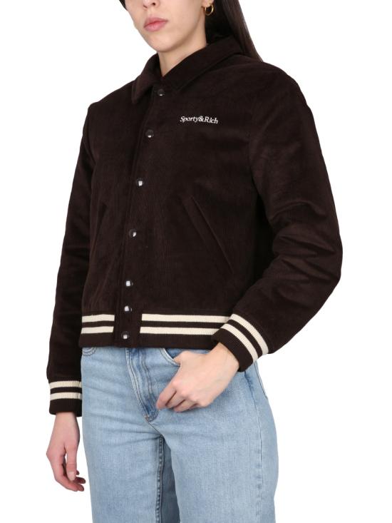  스포티앤리치 자켓 JA761CH CHOCOLATE CREAM BROWN - SPORTY & RICH