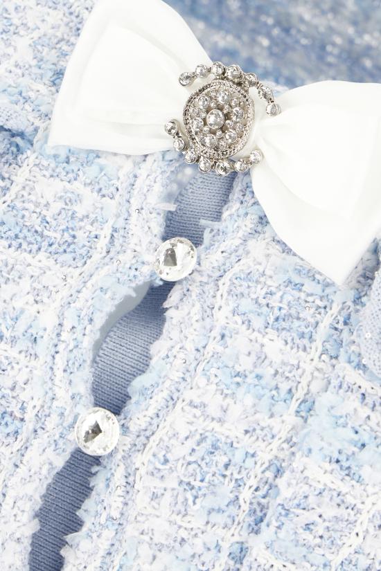 25SS 셀프 포트레이트 원피스 SS25014SABL BLUE - SELF PORTRAIT