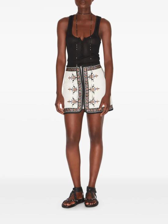 25SS 이자벨마랑에뚜왈 숏 스커트 JU0288FAC1J09E 23EC ECRU - ISABEL MARANT ETOILE