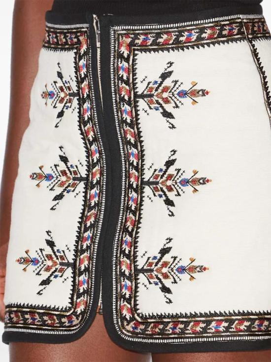 25SS 이자벨마랑에뚜왈 숏 스커트 JU0288FAC1J09E 23EC ECRU - ISABEL MARANT ETOILE