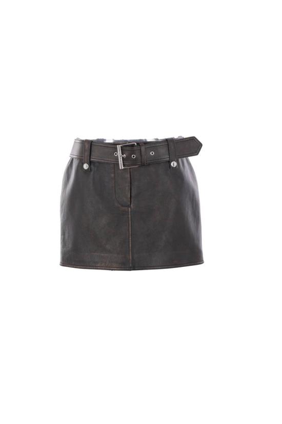 25SS 알렉산더 맥퀸 숏 스커트 829750Q5APD2122 Brown