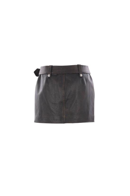 25SS 알렉산더 맥퀸 숏 스커트 829750Q5APD2122 Brown - ALEXANDER MCQUEEN