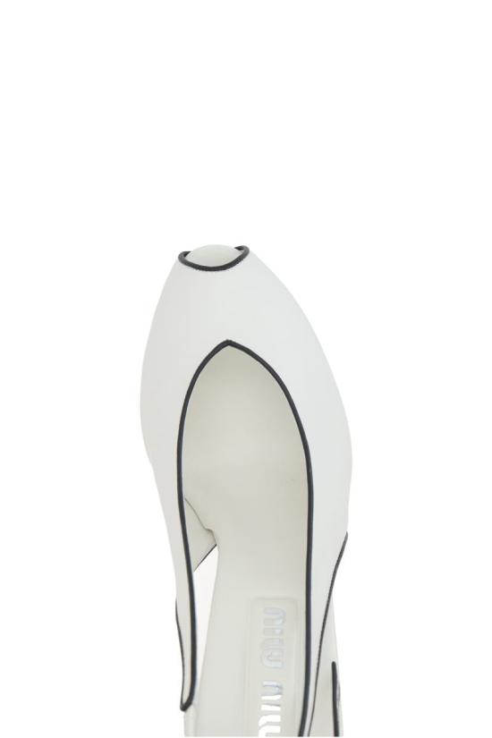 25SS 미우미우 힐/펌프스 5X432EF085038F0964 WHITE - MIU MIU