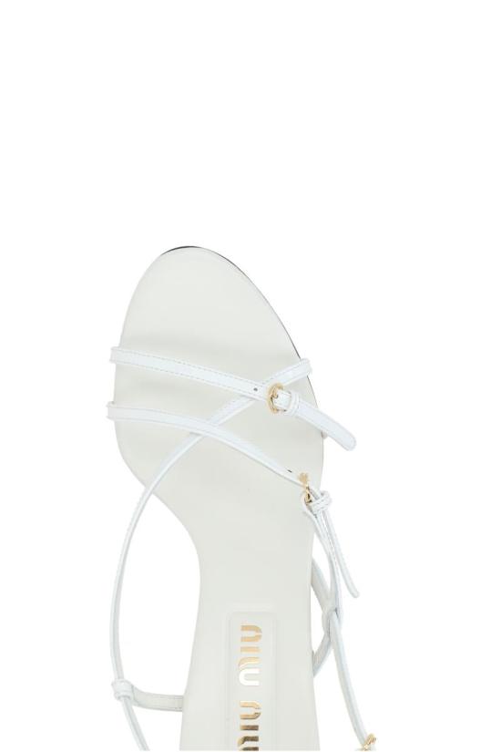 25SS 미우미우 힐/펌프스 5X342EFB055069F0009 WHITE - MIU MIU