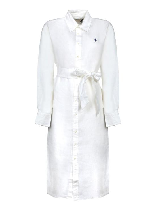 25SS 폴로 랄프로렌 미디 원피스 211943992 001 White
