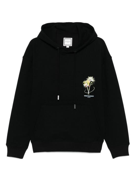 25SS 우영미 후드 티셔츠 W251TS34 726B Black