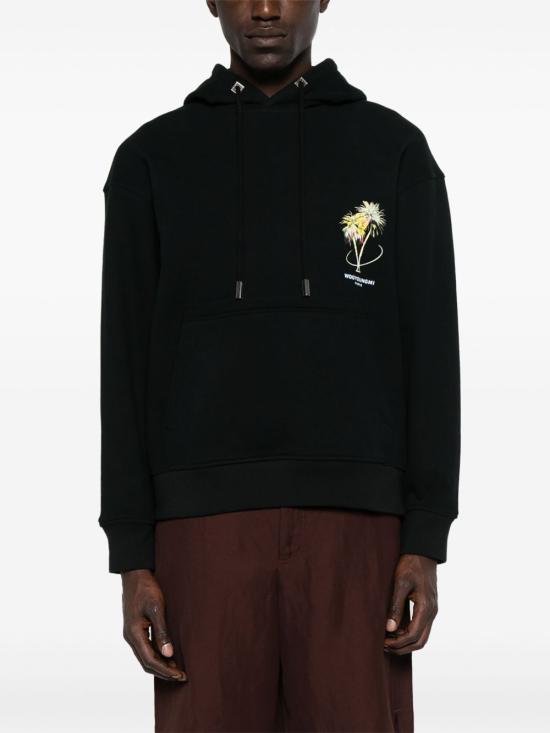 25SS 우영미 후드 티셔츠 W251TS34 726B Black - WOOYOUNGMI