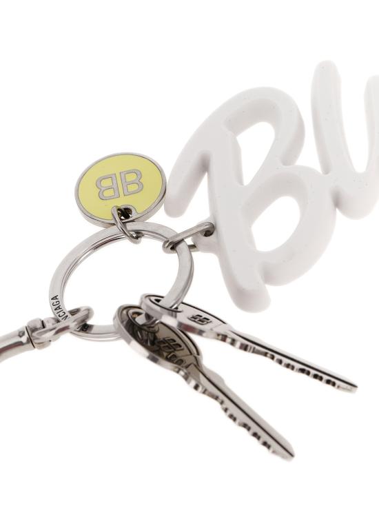 24FW 발렌시아가 키링 8289952ABSW8486 White - BALENCIAGA