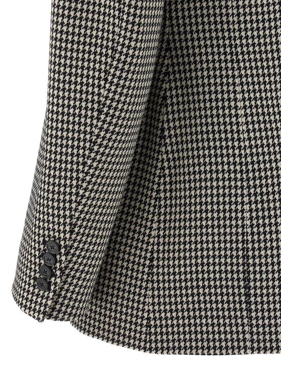 25FW 발렌시아가 수트 자켓 794461TST061070 White Black - BALENCIAGA