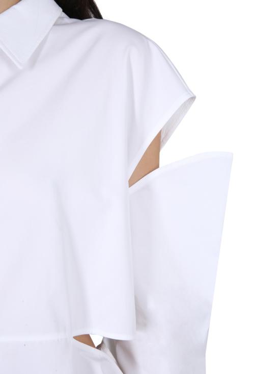  알렉산더 맥퀸 미디 원피스 745626 QAABC9000 WHITE - ALEXANDER MCQUEEN