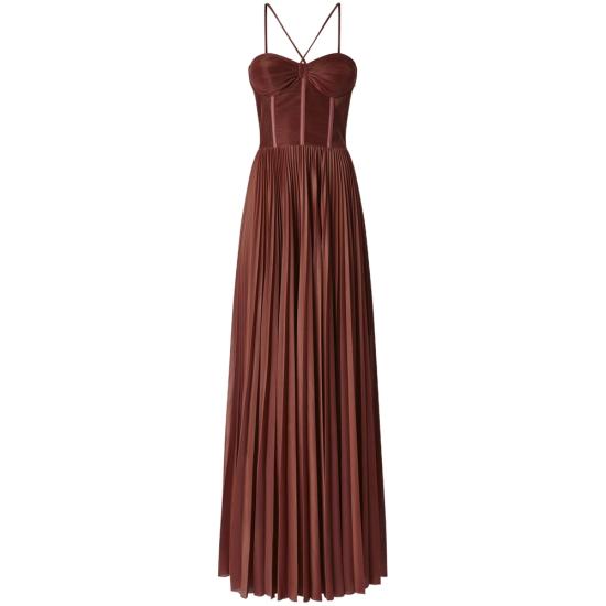 25SS 핑코 원피스 104994 A2DM L98 BROWN