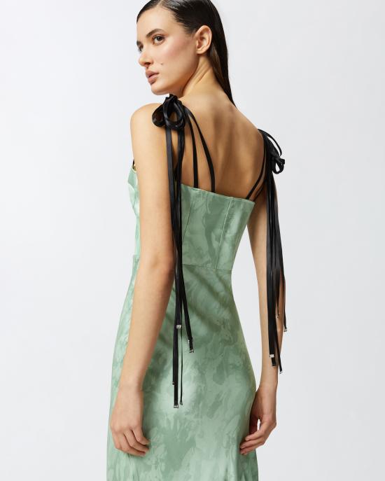 25SS 핑코 미디 원피스 104996A2JM SS0 Green - PINKO