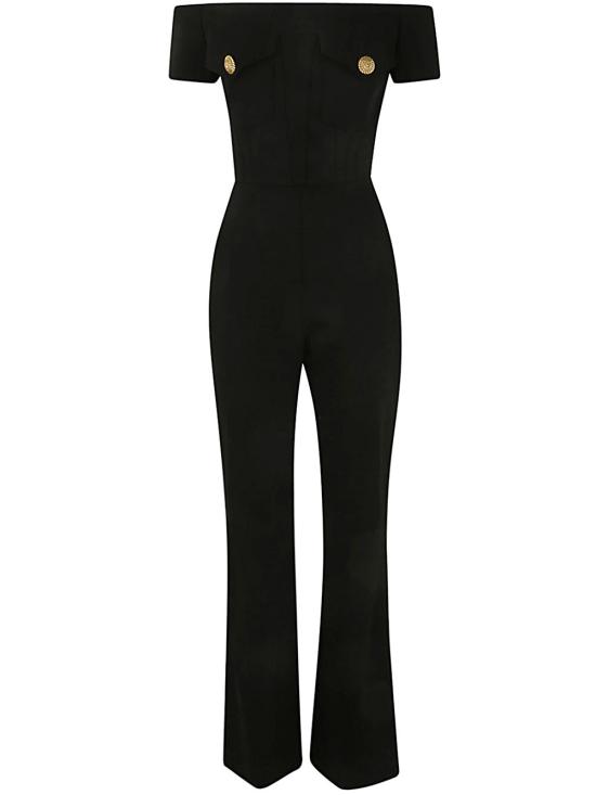  발망 점프수트 CF1PW130VE17 0PA NOIR - BALMAIN