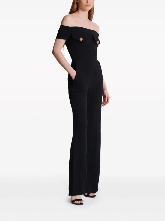  발망 점프수트 CF1PW130VE17 0PA NOIR - BALMAIN
