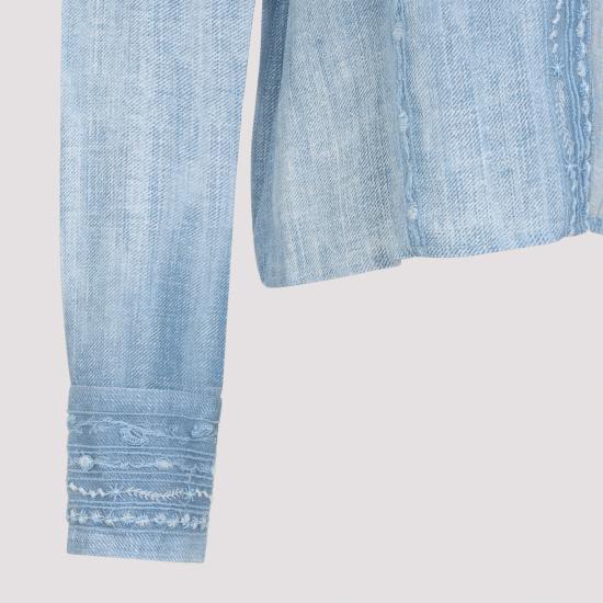 25SS 에르마노 설비노 블라우스/셔츠 D462K347EMY S4217 STAMPA JEANS - ERMANNO SCERVINO