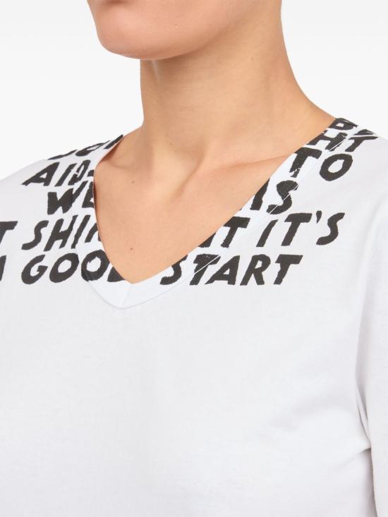 25SS MM6 메종마르지엘라 반팔 티셔츠 S62GD0203M20108100 WHITE - MM6 MAISON MARGIELA