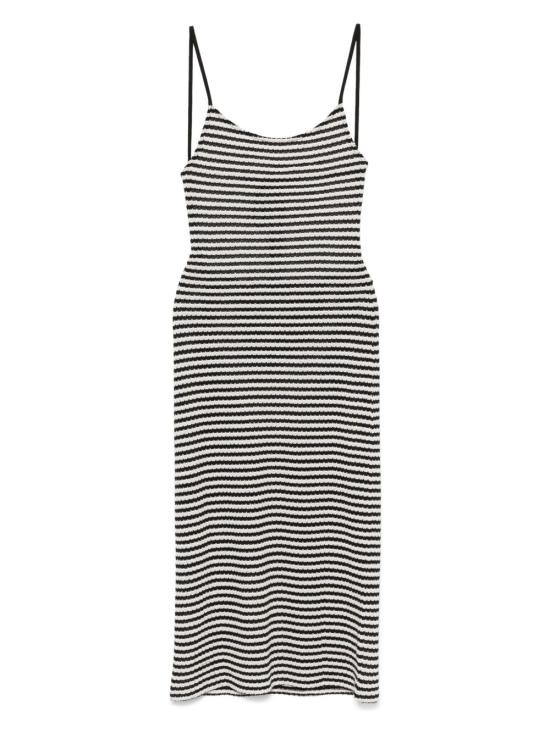 25SS 엠포리오 아르마니 미디 원피스 EW000608AF12199FC062 BLACK