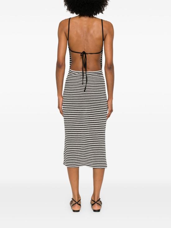 25SS 엠포리오 아르마니 미디 원피스 EW000608AF12199FC062 BLACK - EMPORIO ARMANI