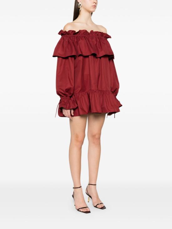 25SS 생로랑 숏 원피스 820312Y3A996287 RED - SAINT LAURENT