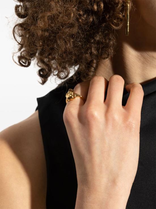 25SS 알렉산더 맥퀸 반지 813103J161G0935 GOLDEN - ALEXANDER MCQUEEN