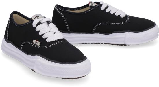  메종 미하라 야스히로 베이커 OG 솔 캔버스 로우 컷 A02FW704 BLACK - MAISON MIHARA YASUHIRO