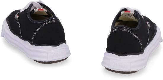  메종 미하라 야스히로 베이커 OG 솔 캔버스 로우 컷 A02FW704 BLACK - MAISON MIHARA YASUHIRO