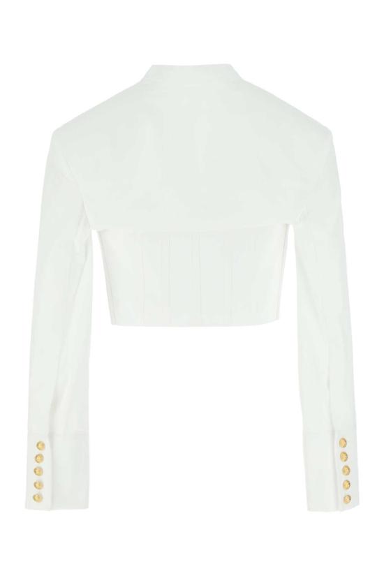 발망 셔츠 YF0HQ000CC52 0FA WHITE - BALMAIN