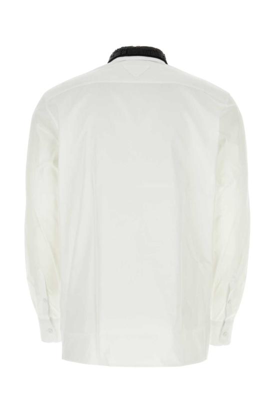 프라다 긴팔 셔츠 UCN537SOOO10IV F0964 WHITE - PRADA