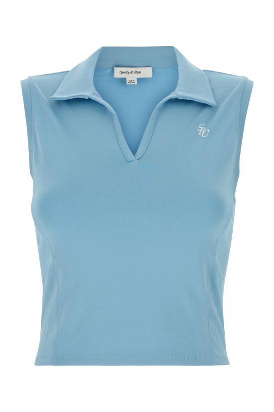 25SS 스포티앤리치 민소매 티셔츠 TO028S416SS SKYBLUE