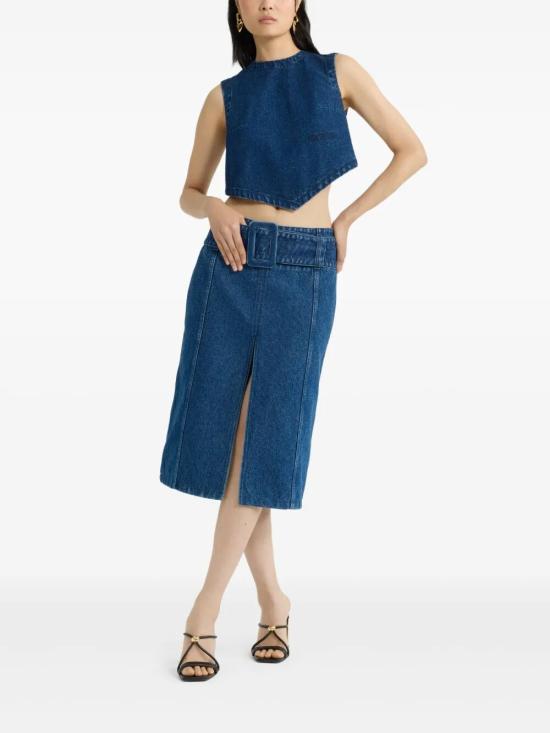 25SS 파투 데님 스커트 SK0770216 661B BLUE - PATOU