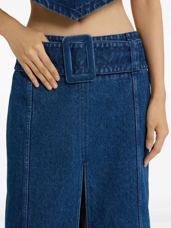 25SS 파투 데님 스커트 SK0770216 661B BLUE - PATOU