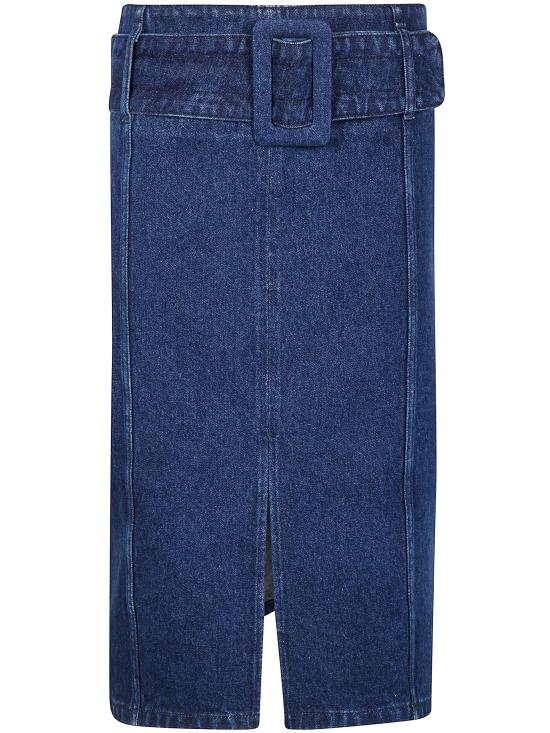 25SS 파투 데님 스커트 SK0770216 661B BLUE - PATOU