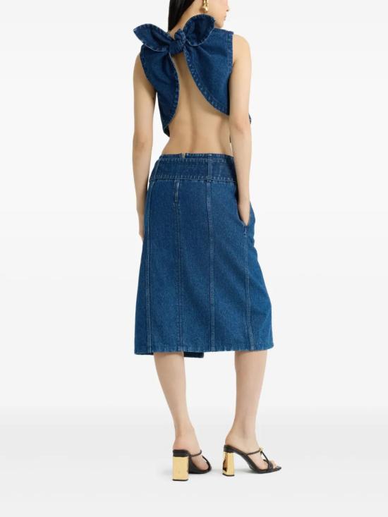 25SS 파투 데님 스커트 SK0770216 661B BLUE - PATOU