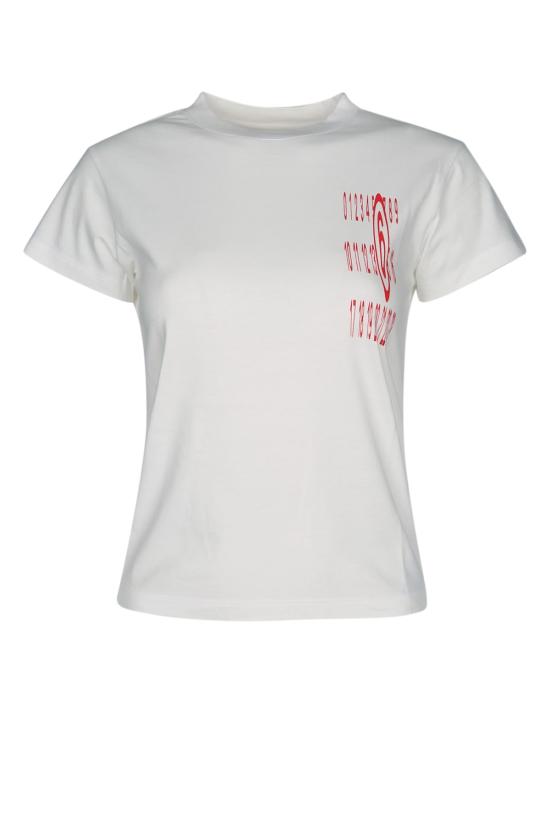  MM6 메종마르지엘라 반팔 티셔츠 S62GD0185S23588 101 OFFWHITE