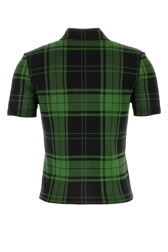  로에베 블라우스 S540Y55K08 GREENBLACK CHECKED - LOEWE