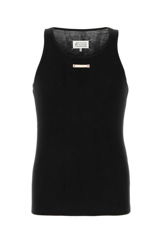 25SS 마르지엘라 민소매 티셔츠 S50NL0049M20060 900 BLACK