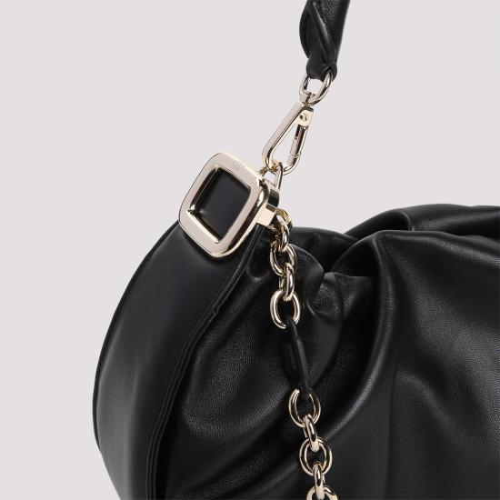 25SS 로저비비에 비브 초크 로얄 미디엄 핸드백 RBWAOGS0300YDR B999 NERO - ROGER VIVIER