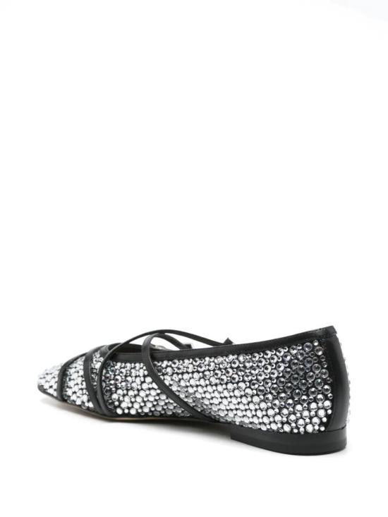 25SS 마흐앤마흐 플랫 슈즈 R25S092710NETB17 BLACK SILVER - MACH&MACH