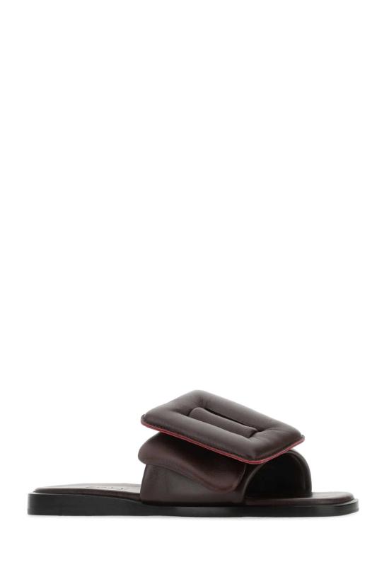  보위 뮬/슬리퍼 PUFFYSANDAL CAROB BROWN - BOYY