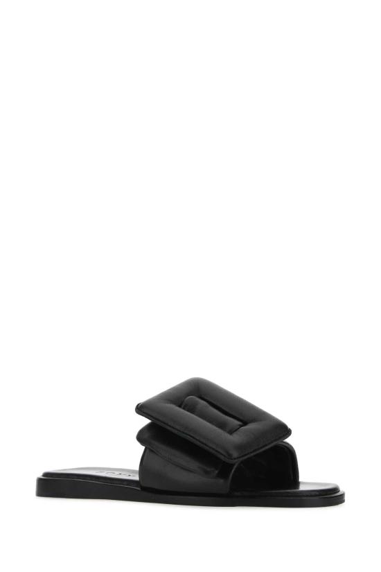  보위 뮬/슬리퍼 PUFFYSANDAL BLACK - BOYY