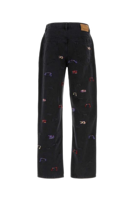 25SS 이자벨마랑 스트레이트 팬츠 PA0355HCC1H08H 02FK BLACK - ISABEL MARANT