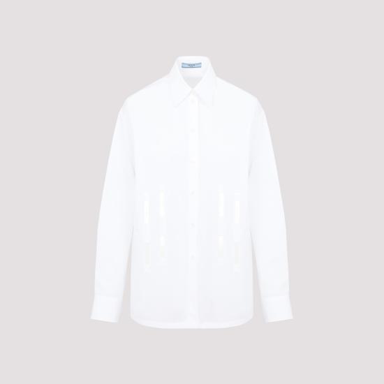 24FW 프라다 셔츠 P470FGS2211XV2 F0009 WHITE - PRADA